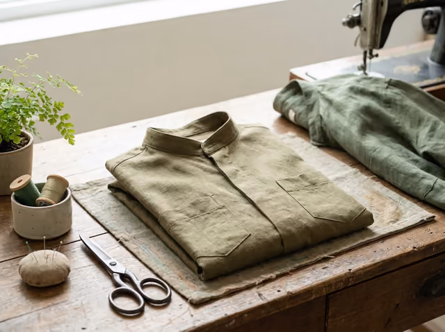 Sơ mi linen tay lỡ