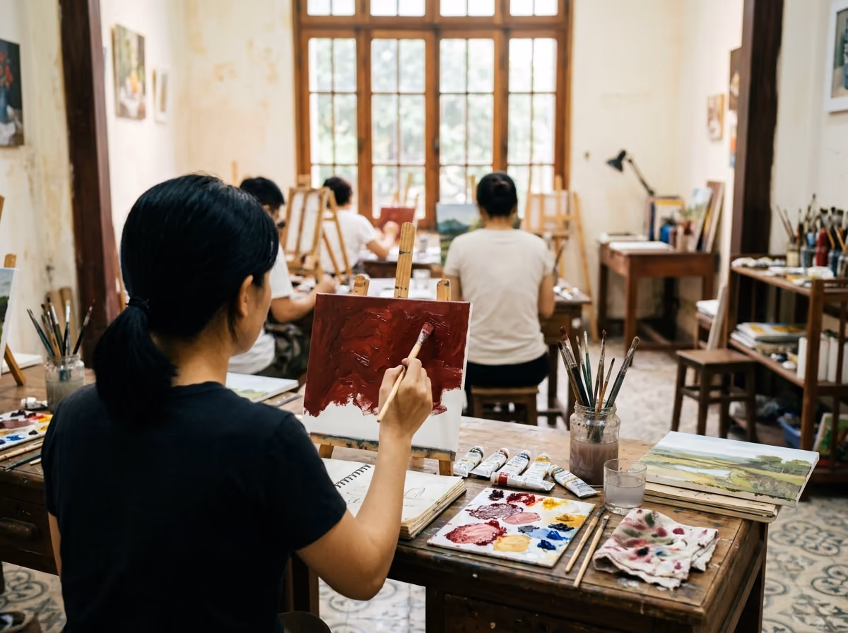 Xưởng Màu — Chì, màu nước và sơn dầu