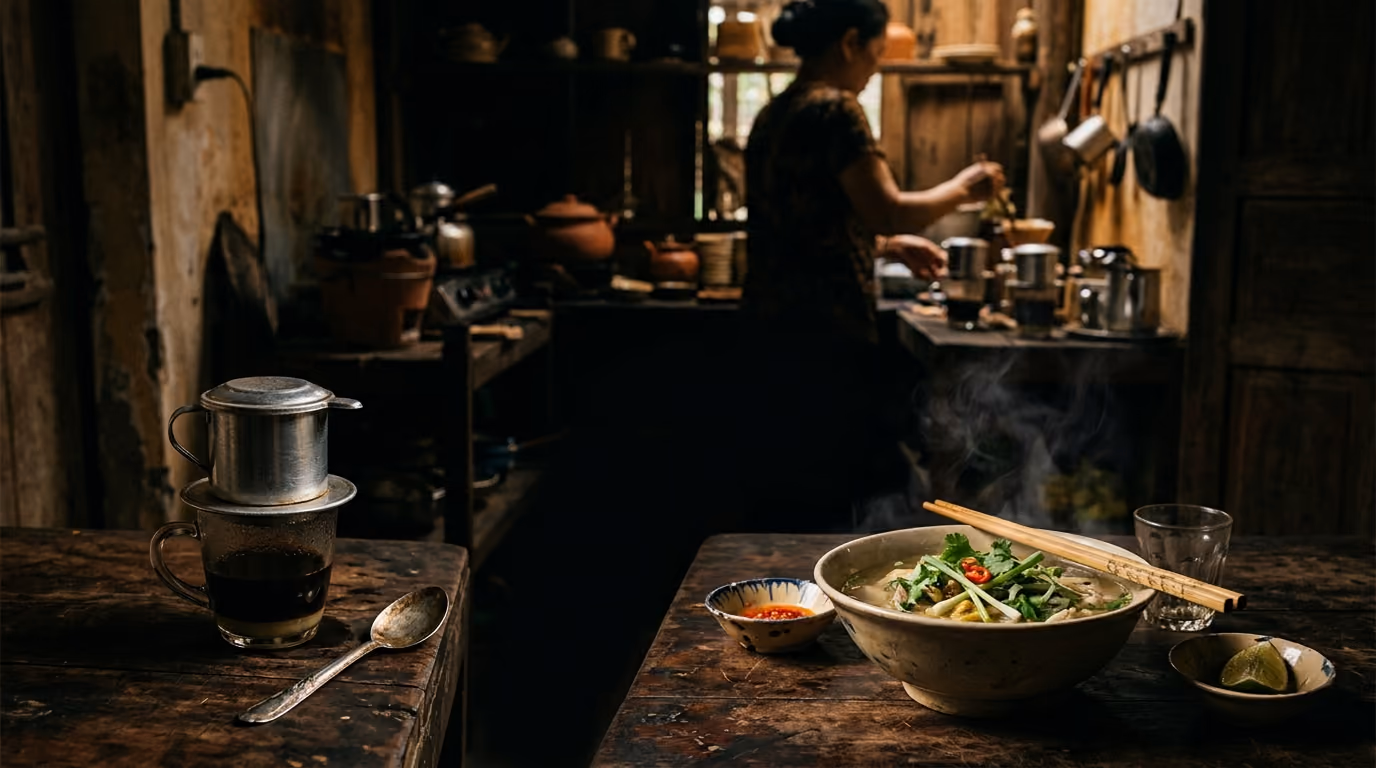 Cà Phê Bên Sông — Rang tại chỗ, pha chậm