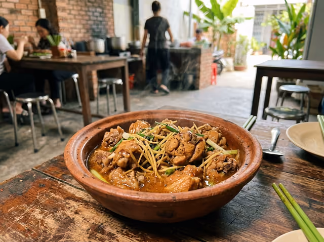 Gà kho gừng